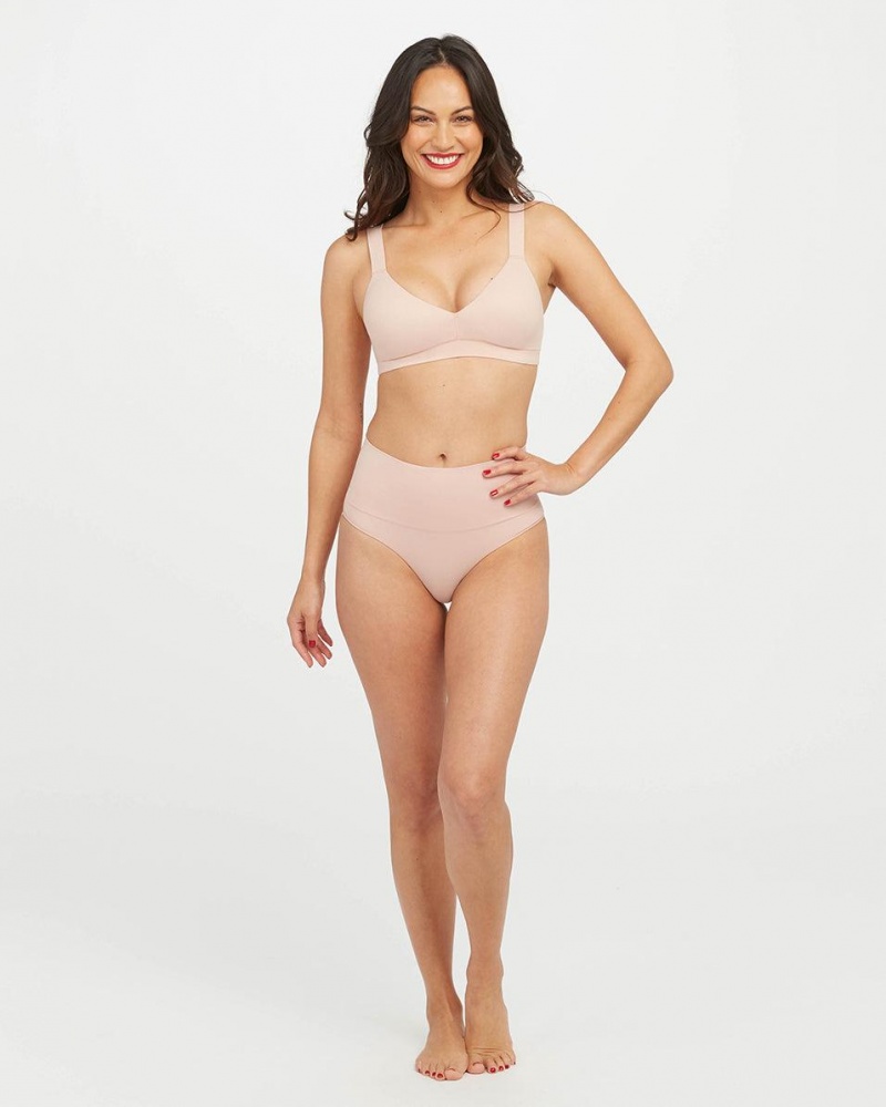 Bralette Spanx Bra-llelujah!® Lightly Podšité Růžové | 9762583-GD