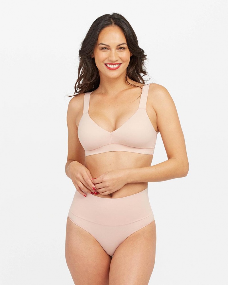 Bralette Spanx Bra-llelujah!® Lightly Podšité Růžové | 9762583-GD