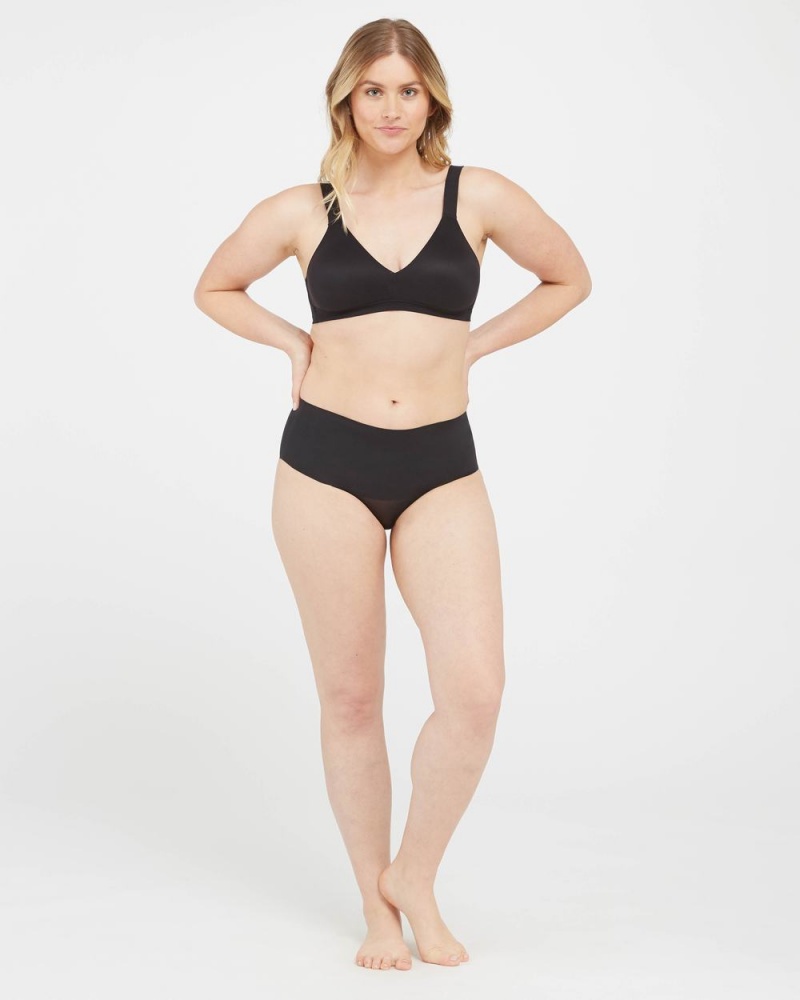 Bralette Spanx Bra-llelujah!® Lightly Podšité Černé | 6427518-QD