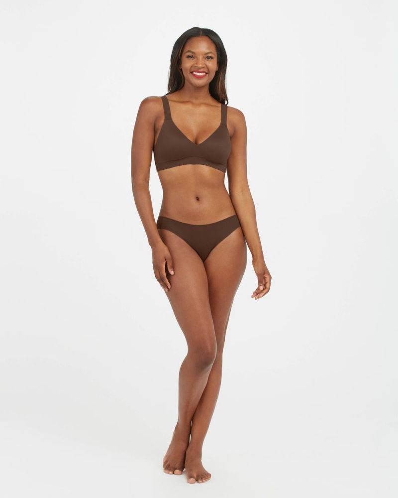 Bralette Spanx Bra-llelujah!® Lightly Podšité Hnědé | 2063895-AV