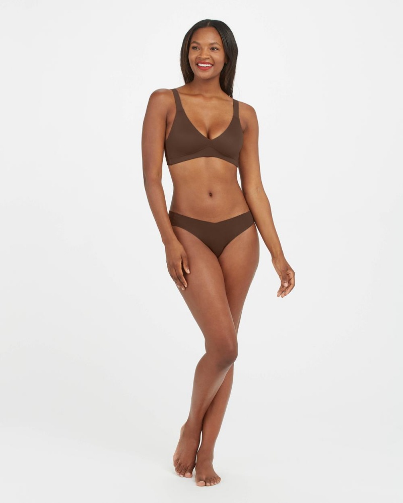 Bralette Spanx Bra-llelujah!® Unlined Hnědé | 1593780-EO