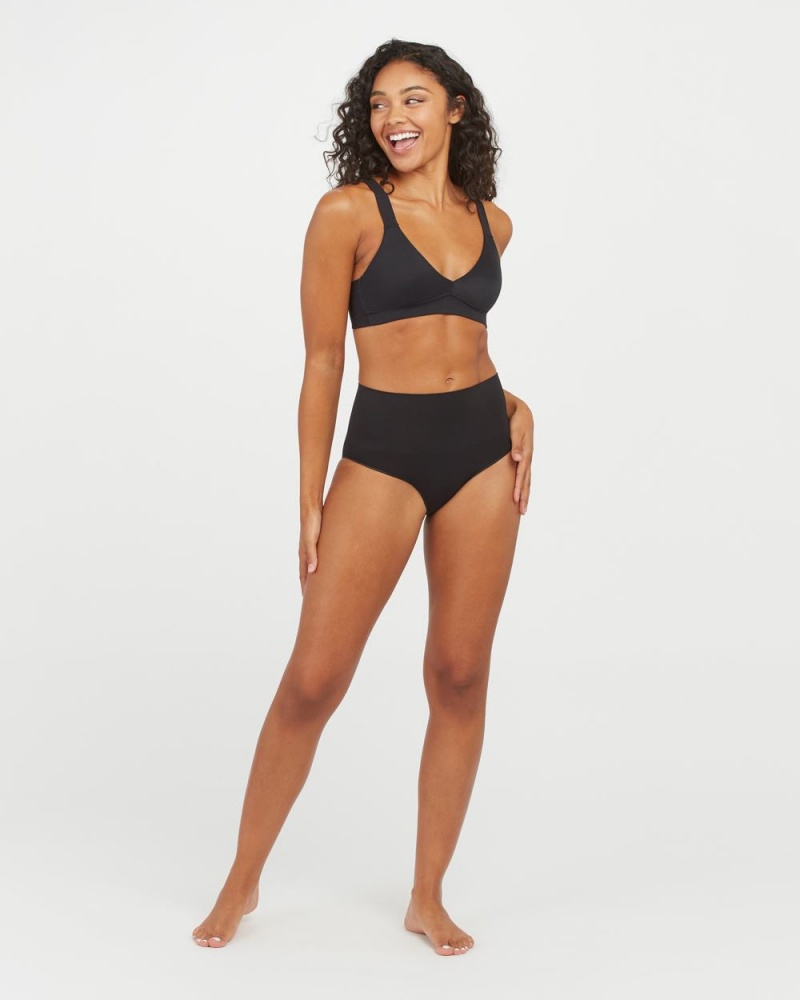 Bralette Spanx Bra-llelujah!® Unlined Černé | 1504978-NU