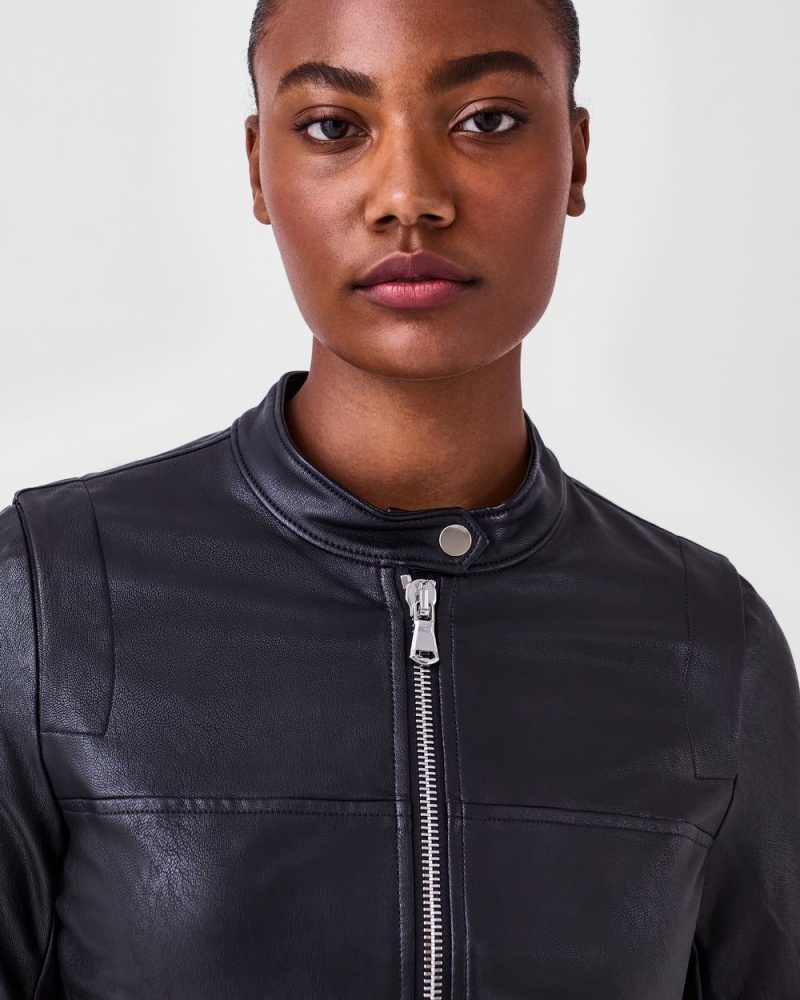 Bundy Spanx Læder-Like Moto Černé | 9256481-SU