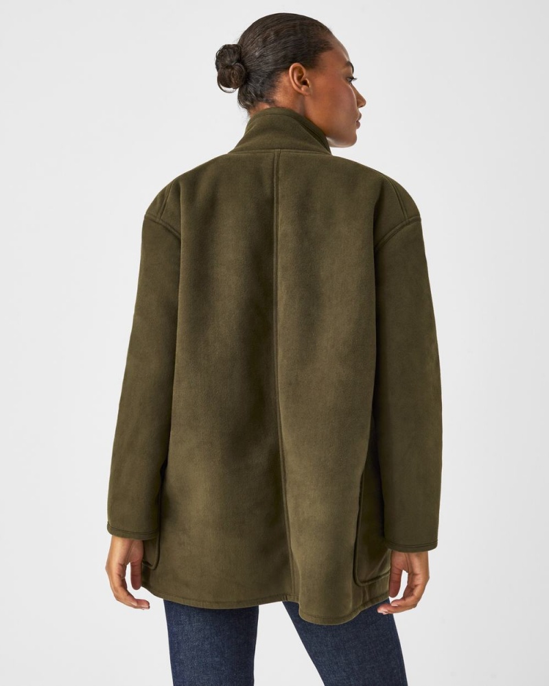 Bundy Spanx Reversible Semišové Sherpa Zelene | 9326051-WJ