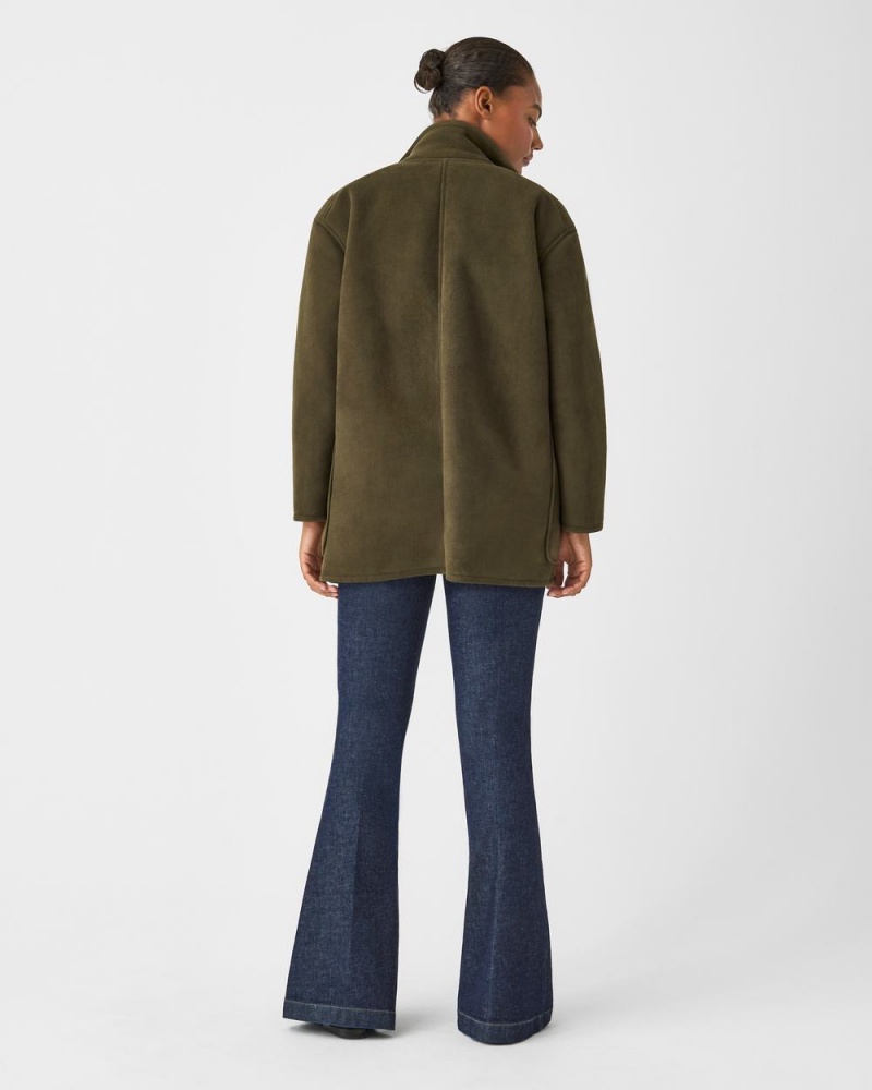 Bundy Spanx Reversible Semišové Sherpa Zelene | 9326051-WJ
