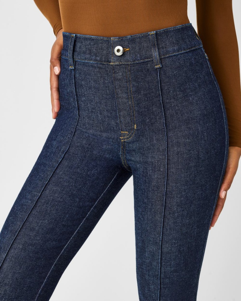Džíny Spanx Pintuck Flare Indigo | 0381594-MR