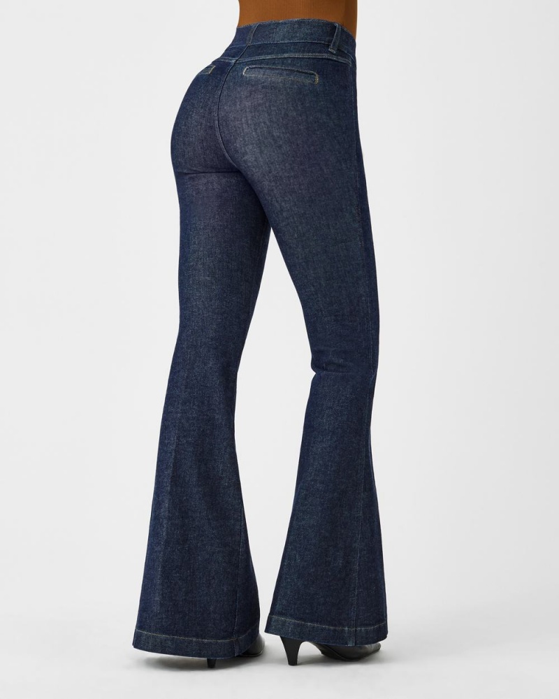 Džíny Spanx Pintuck Flare Indigo | 0381594-MR