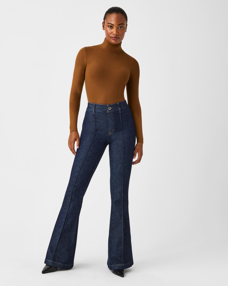 Džíny Spanx Pintuck Flare Indigo | 0381594-MR