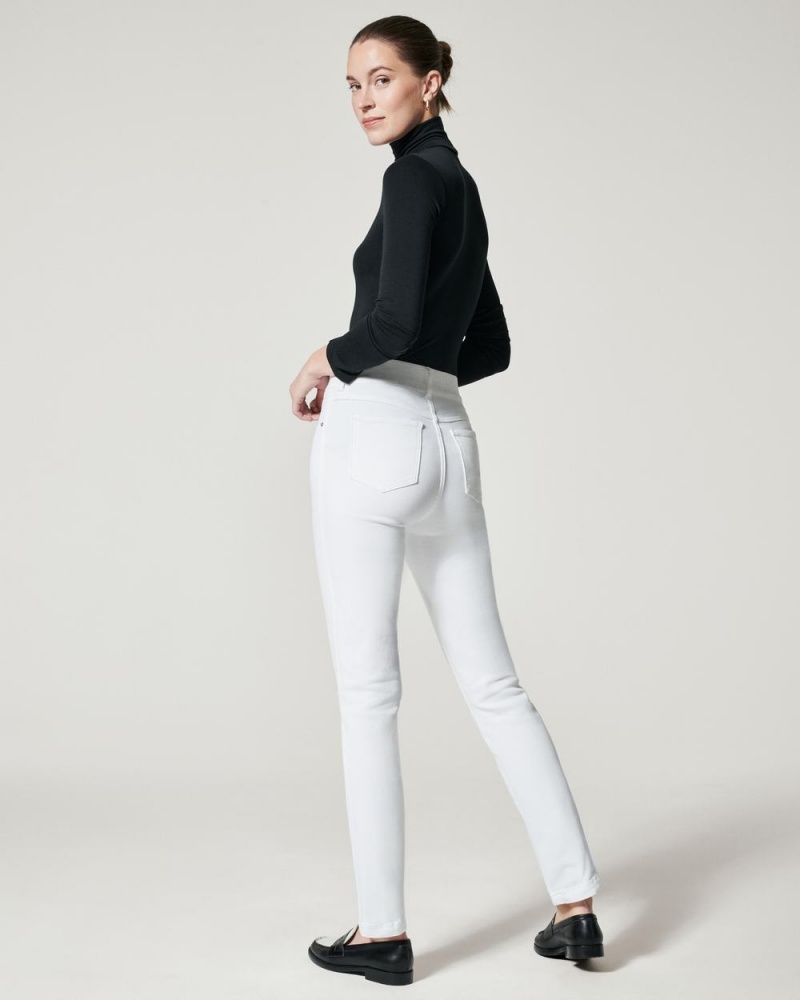 Džíny Spanx Rovný Leg Bílé | 7584091-FT