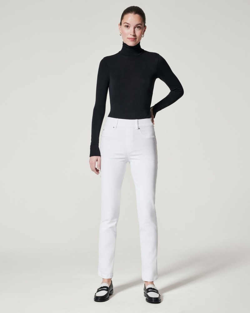 Džíny Spanx Rovný Leg Bílé | 7584091-FT