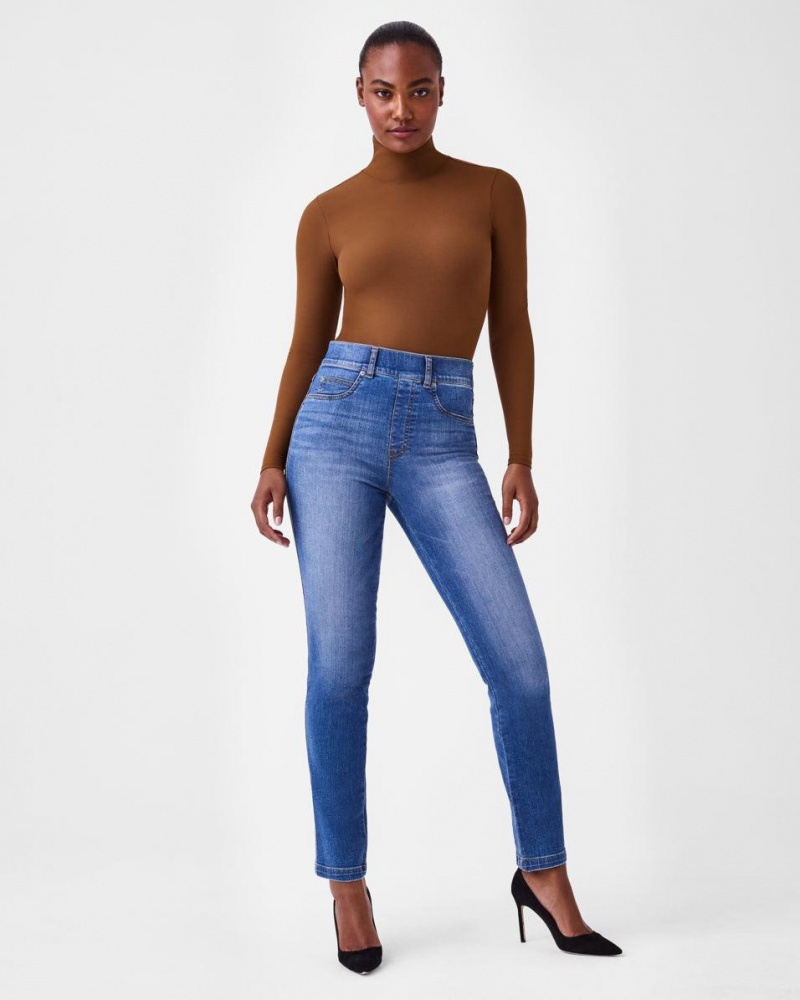Džíny Spanx Rovný Leg Indigo | 7429063-CD