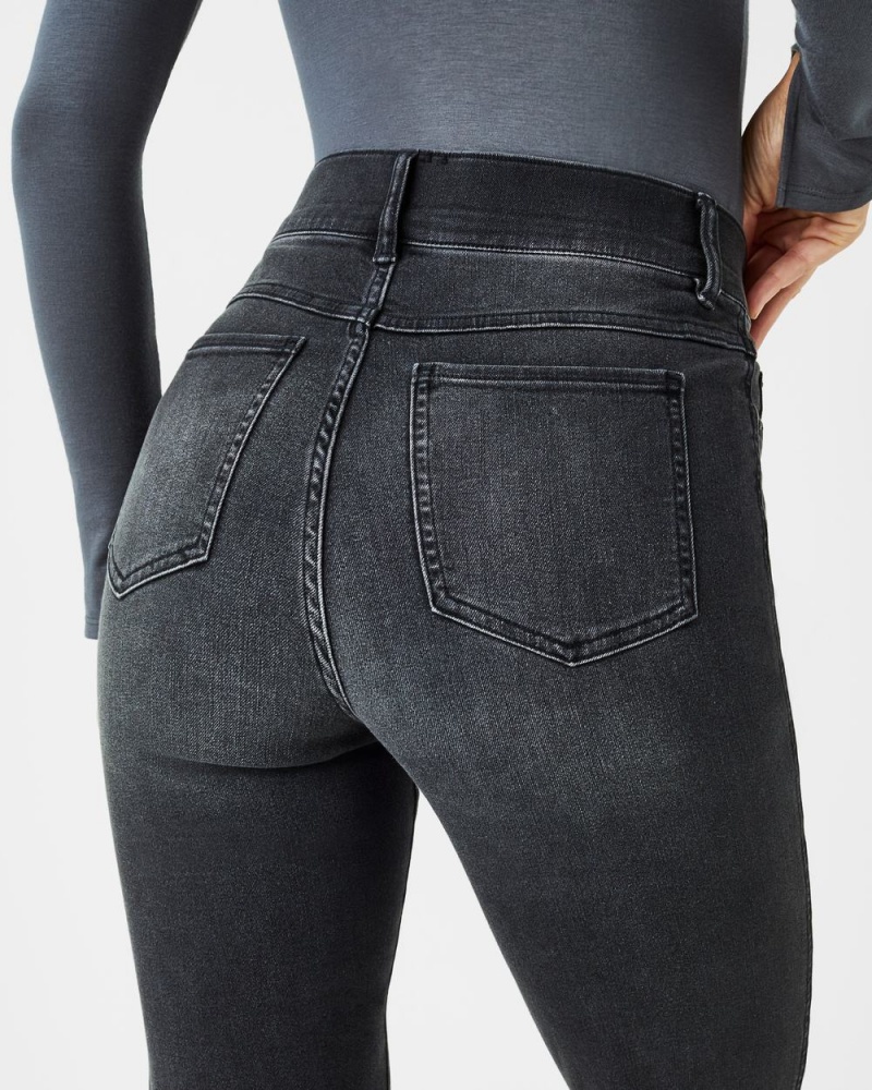 Džíny Spanx Rovný Leg Černé | 5402631-CW