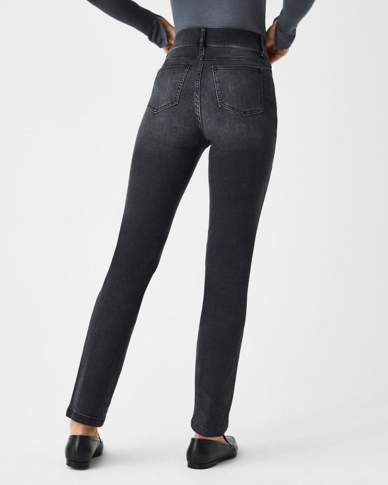 Džíny Spanx Rovný Leg Černé | 5402631-CW