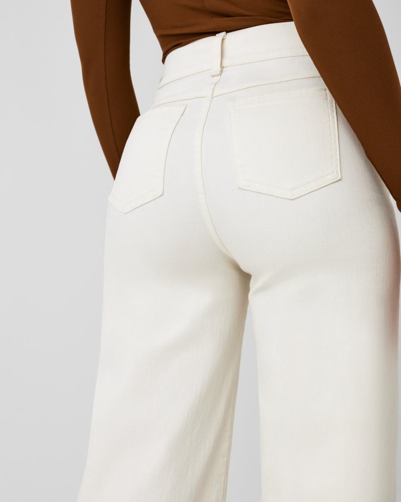 Džíny Spanx Seamed Front Široké Leg Bílé | 1384526-KF