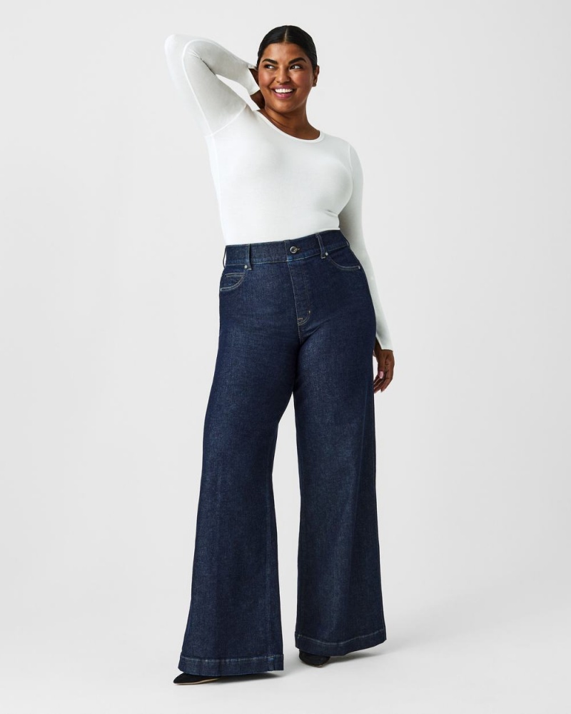 Džíny Spanx Široké Leg Indigo | 8539412-ZE