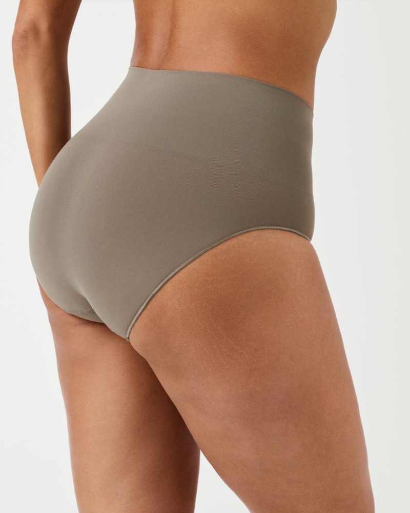 Kalhotky Spanx EcoCare Seamless Shaping Olivy Zelené | 4087325-JH