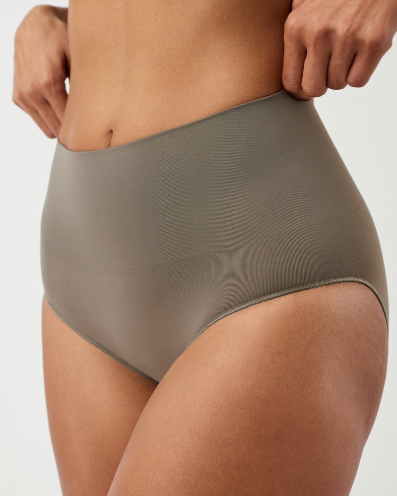 Kalhotky Spanx EcoCare Seamless Shaping Olivy Zelené | 4087325-JH