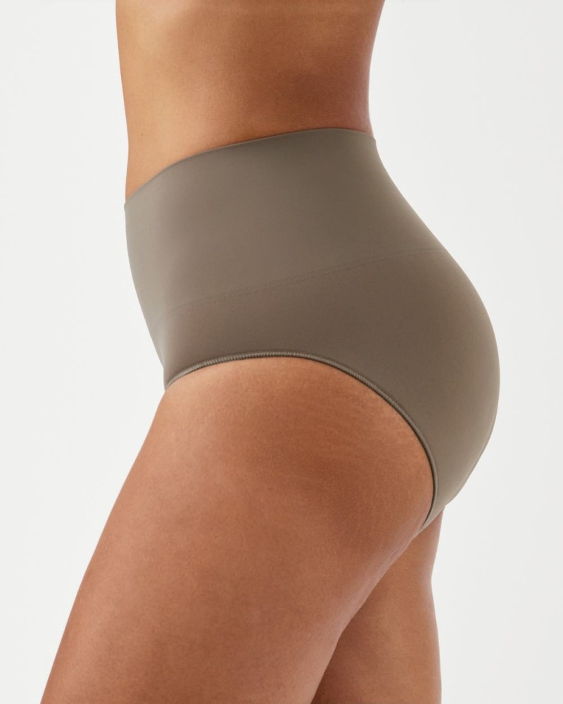 Kalhotky Spanx EcoCare Seamless Shaping Olivy Zelené | 4087325-JH
