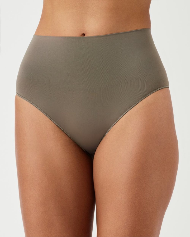 Kalhotky Spanx EcoCare Seamless Shaping Olivy Zelené | 4087325-JH