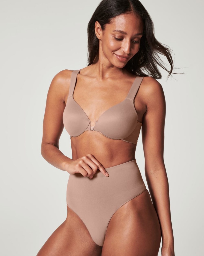 Kalhotky Spanx EcoCare Seamless Shaping Cafe Au Lait | 6874095-FU