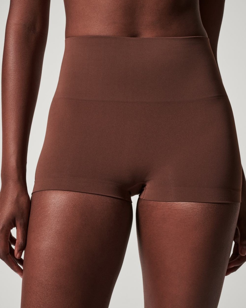 Kalhotky Spanx EcoCare Seamless Shaping Hnědé | 7904165-VA