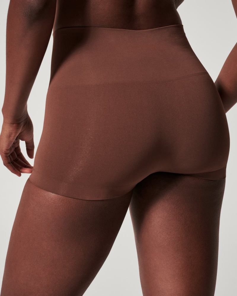 Kalhotky Spanx EcoCare Seamless Shaping Hnědé | 7904165-VA