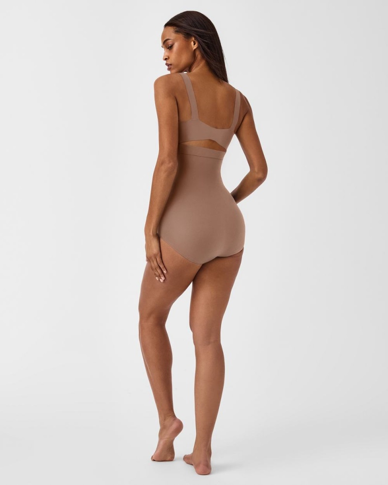 Kalhotky Spanx Higher Power Cafe Au Lait | 1879032-DY