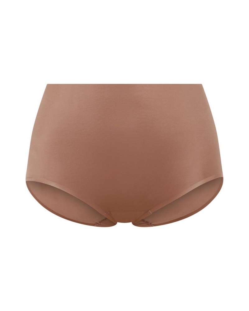 Kalhotky Spanx Shaping Satin Cafe Au Lait | 2943857-MY