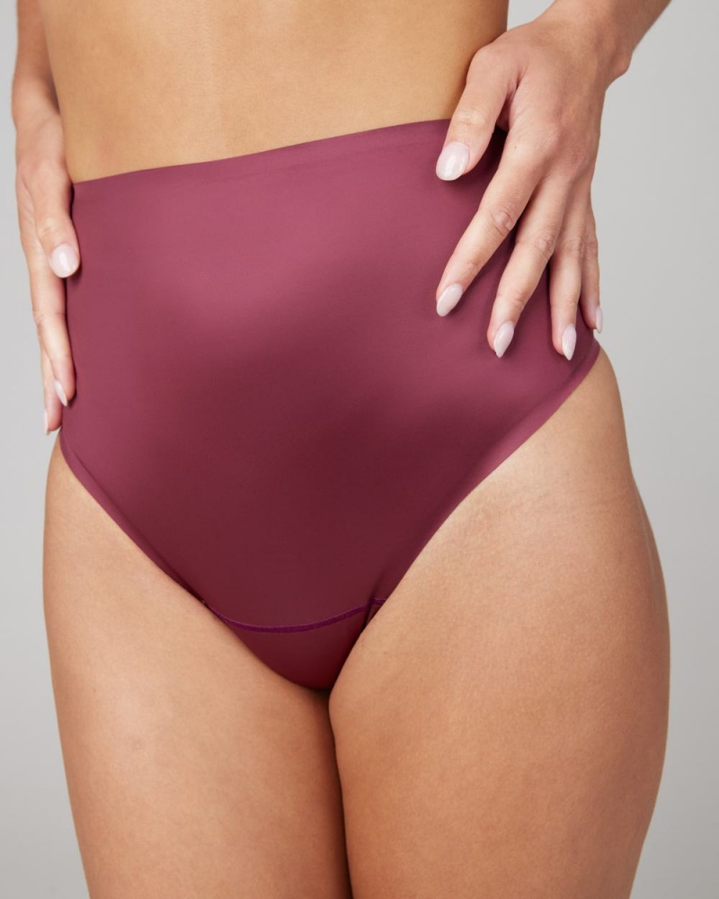 Kalhotky Spanx Shaping Satin Cafe Au Lait | 6425317-UR