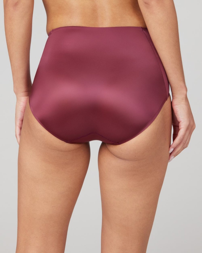 Kalhotky Spanx Shaping Satin Vínové | 0261584-IB