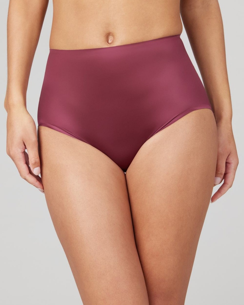 Kalhotky Spanx Shaping Satin Vínové | 0261584-IB