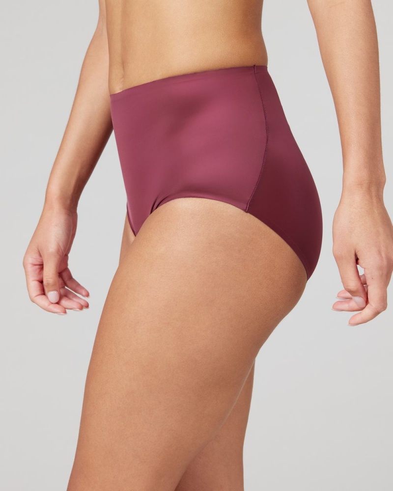 Kalhotky Spanx Shaping Satin Vínové | 0261584-IB