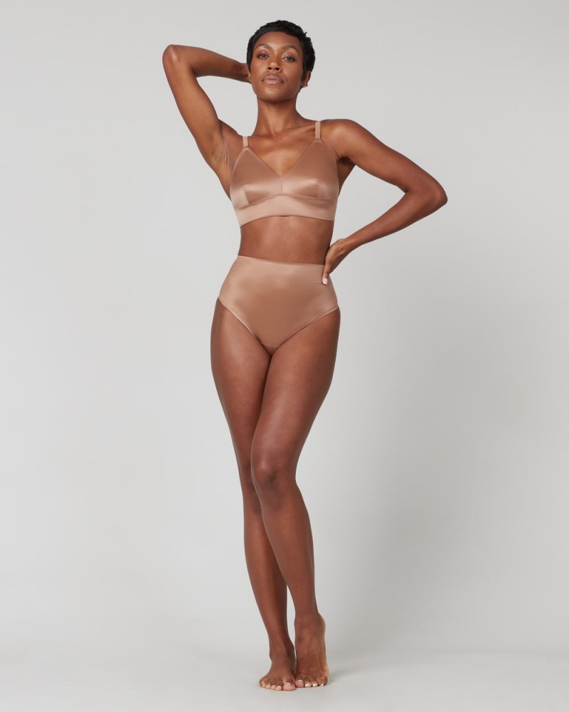 Kalhotky Spanx Shaping Satin Vínové | 5021469-QA