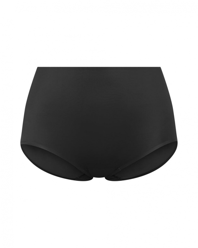 Kalhotky Spanx Shaping Satin Černé | 9845326-AZ