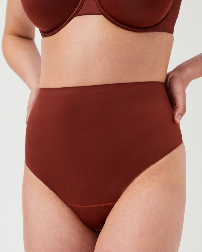 Kalhotky Spanx Shaping Satin Červené | 0745312-RI