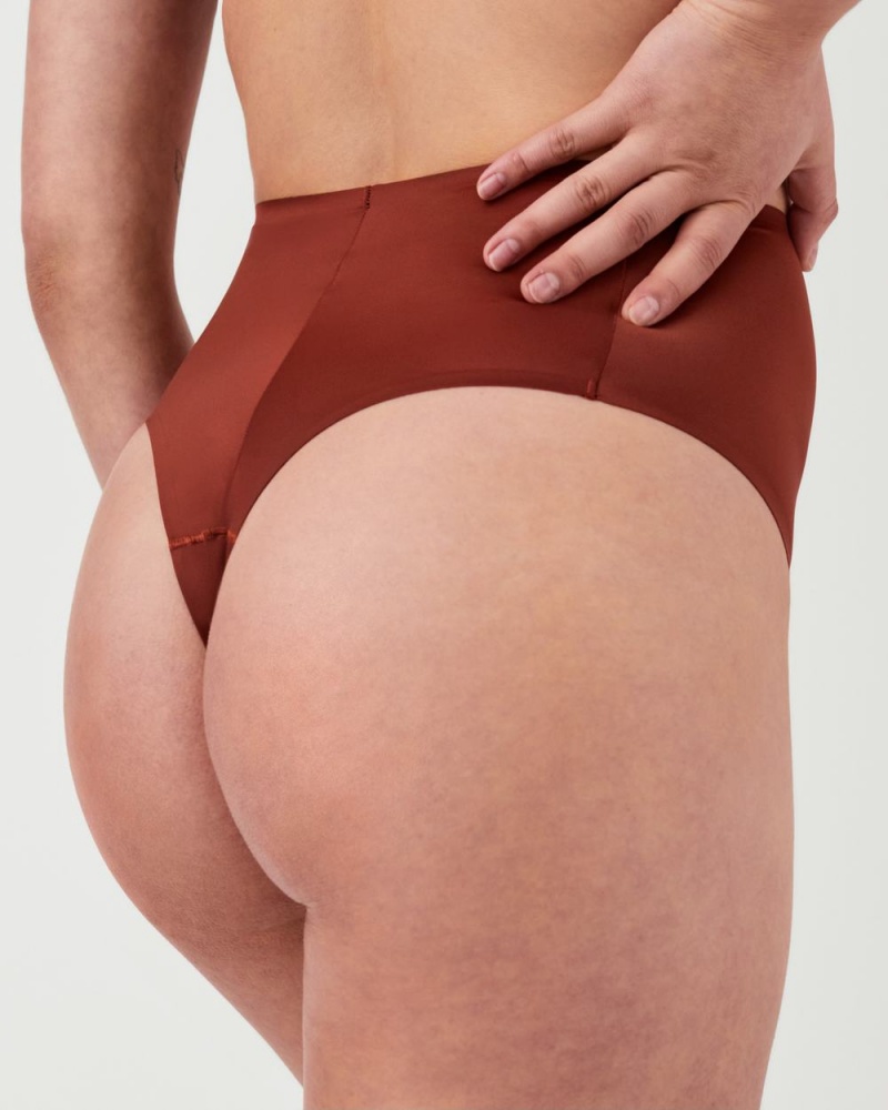 Kalhotky Spanx Shaping Satin Červené | 0745312-RI