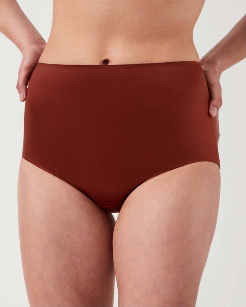 Kalhotky Spanx Shaping Satin Červené | 8295406-WN