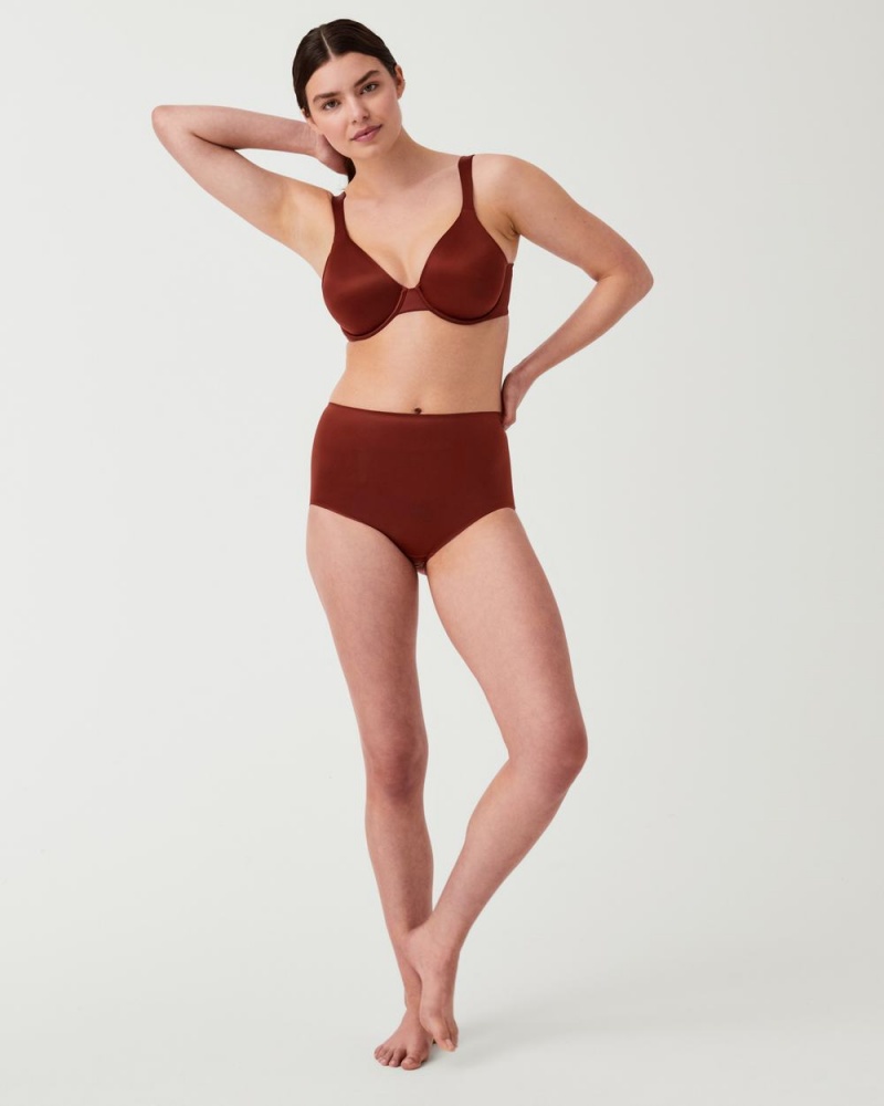 Kalhotky Spanx Shaping Satin Červené | 8295406-WN