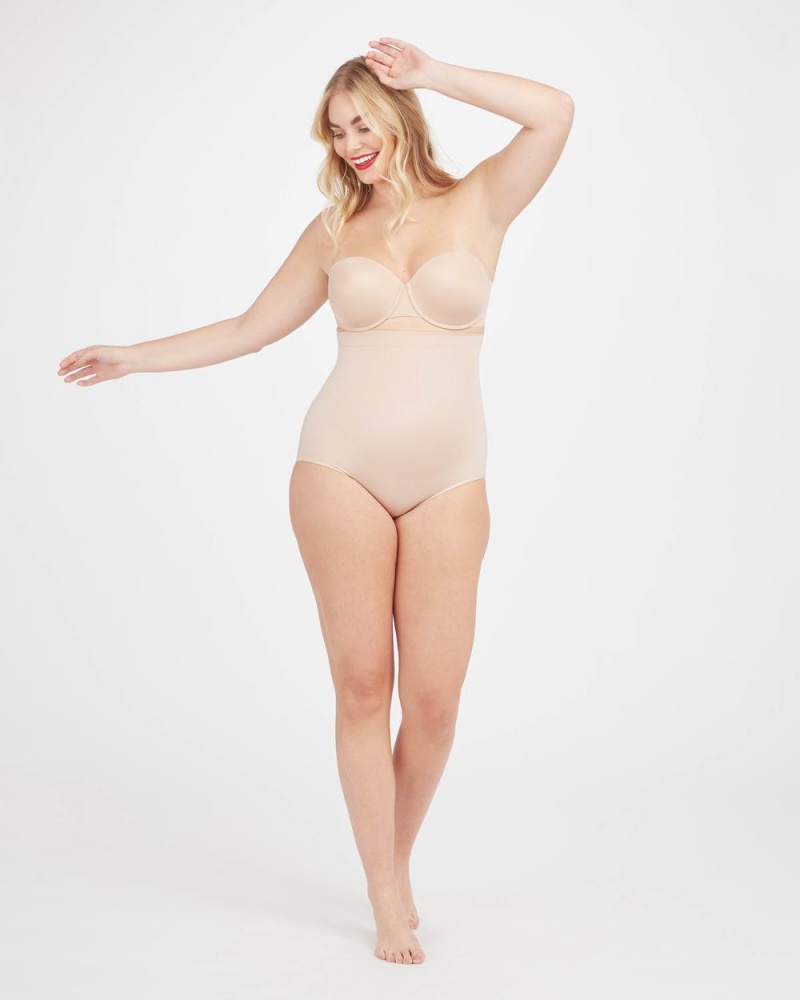 Kalhotky Spanx Suit Your Fancy High-Waisted Béžový | 0972314-DN
