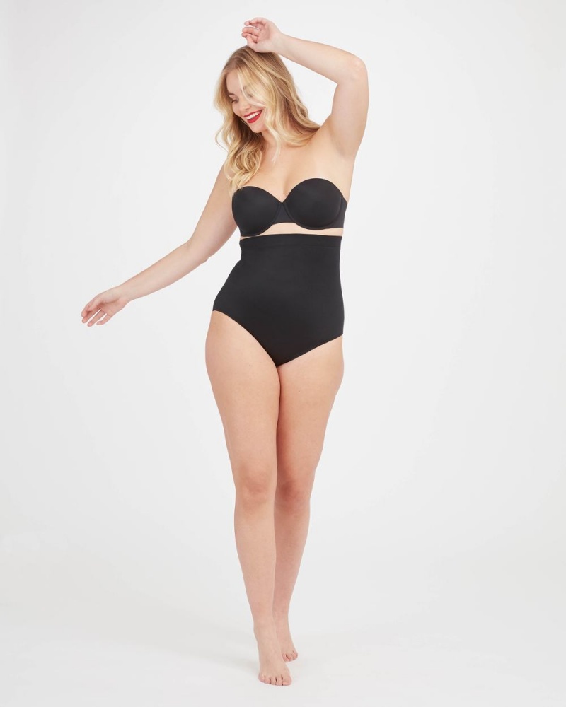 Kalhotky Spanx Suit Your Fancy High-Waisted Černé | 3968201-QC