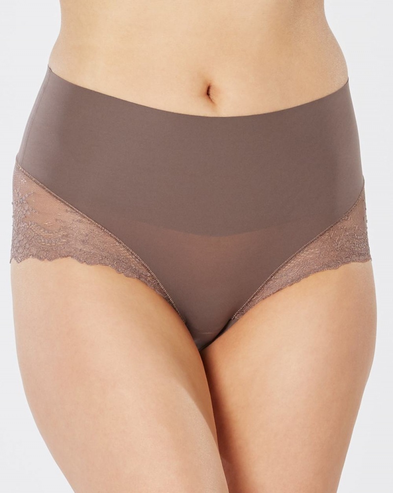 Kalhotky Spanx Undie-tectable® Krajkové Hi-Hipster Hnědé Šedé | 2869173-BV