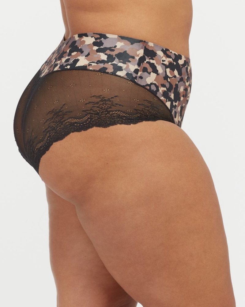 Kalhotky Spanx Undie-tectable® Krajkové Hi-Hipster Brushed Collage Neutral | 6810293-XF