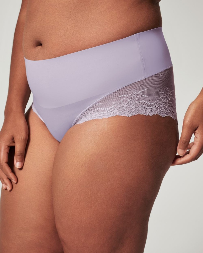 Kalhotky Spanx Undie-tectable® Krajkové Hi-Hipster Světle Fialové | 9475128-HK