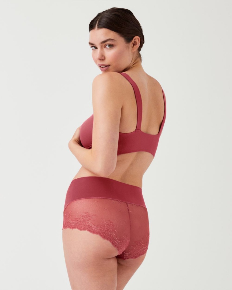 Kalhotky Spanx Undie-tectable® Krajkové Hi-Hipster Růžové | 2408173-HM
