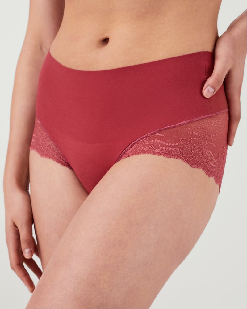 Kalhotky Spanx Undie-tectable® Krajkové Hi-Hipster Růžové | 2408173-HM