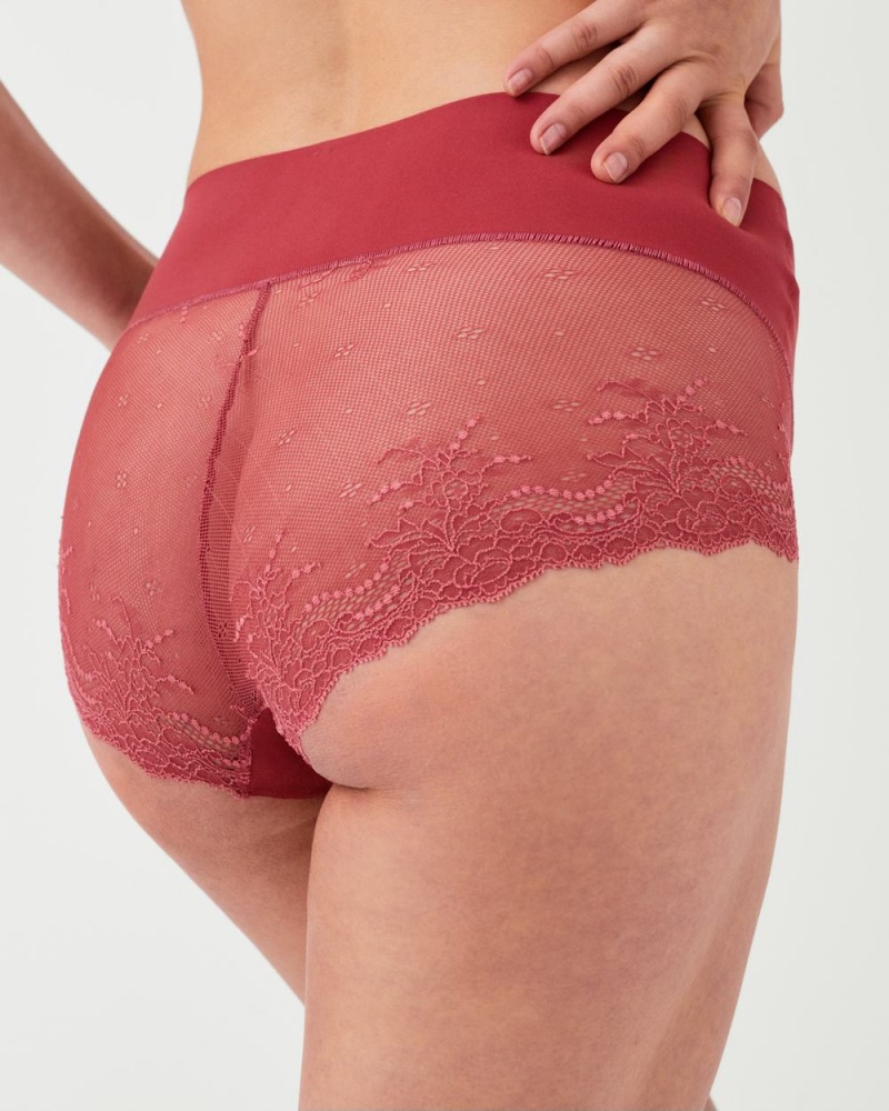 Kalhotky Spanx Undie-tectable® Krajkové Hi-Hipster Růžové | 2408173-HM