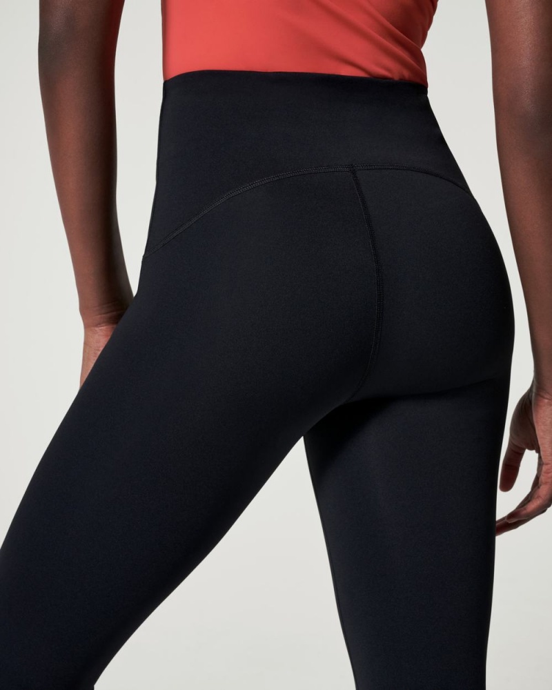 Kalhoty Spanx Booty Boost® Active Ankle Flare Černé | 8453902-BY