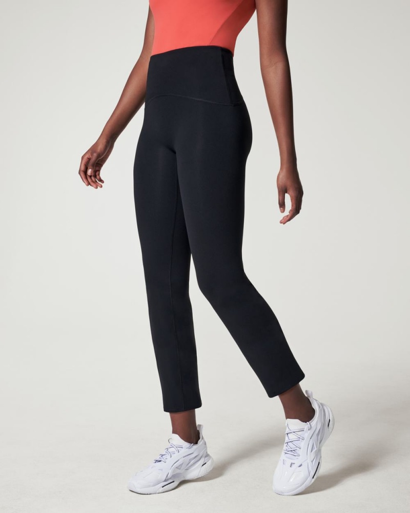 Kalhoty Spanx Booty Boost® Active Ankle Flare Černé | 8453902-BY