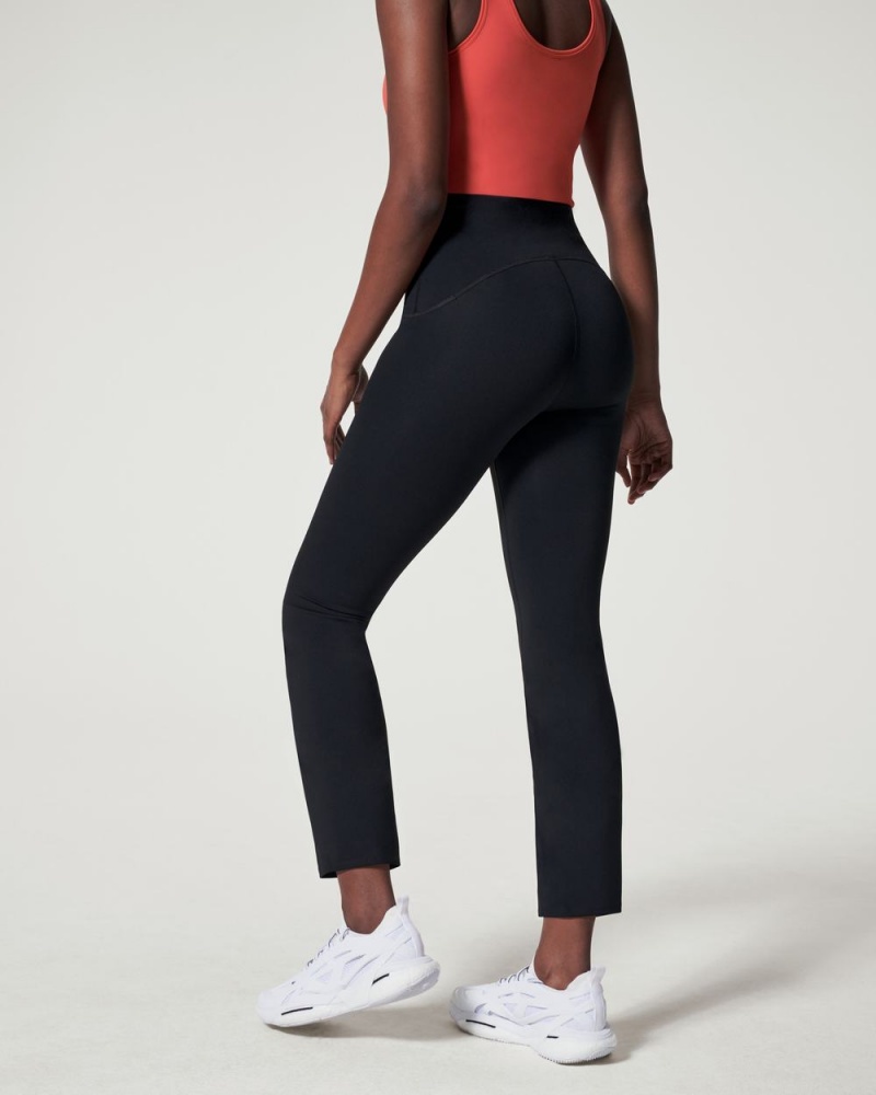 Kalhoty Spanx Booty Boost® Active Ankle Flare Černé | 8453902-BY