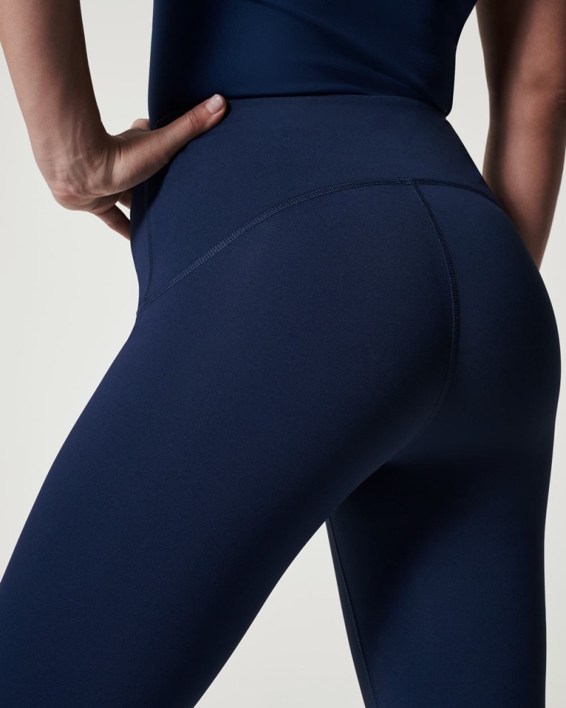Kalhoty Spanx Booty Boost® Active Ankle Flare Tmavě Blankyt | 0749582-AN